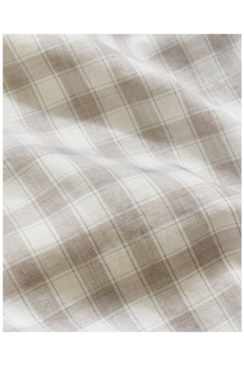 Hutcheson Plaid Button-Up Sport Shirt, Alternate, color, GREY