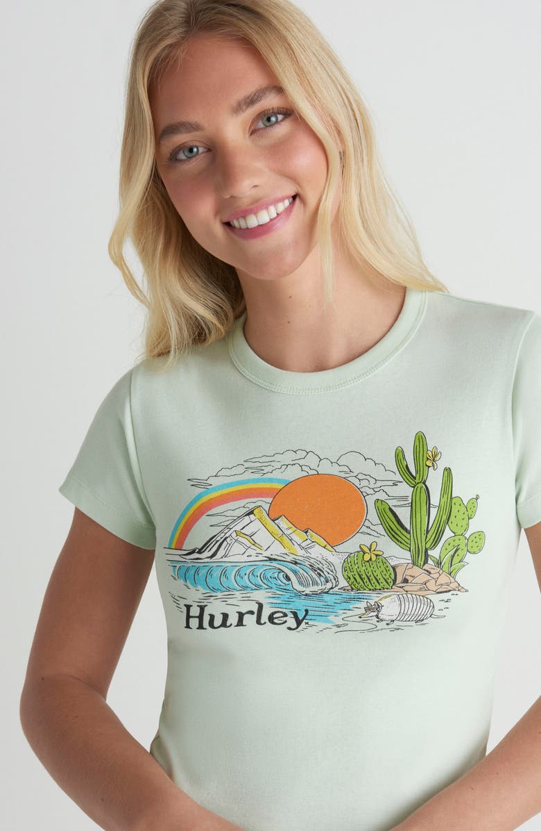 Hurley Badlands Baby Tee, Alternate, color, Spray