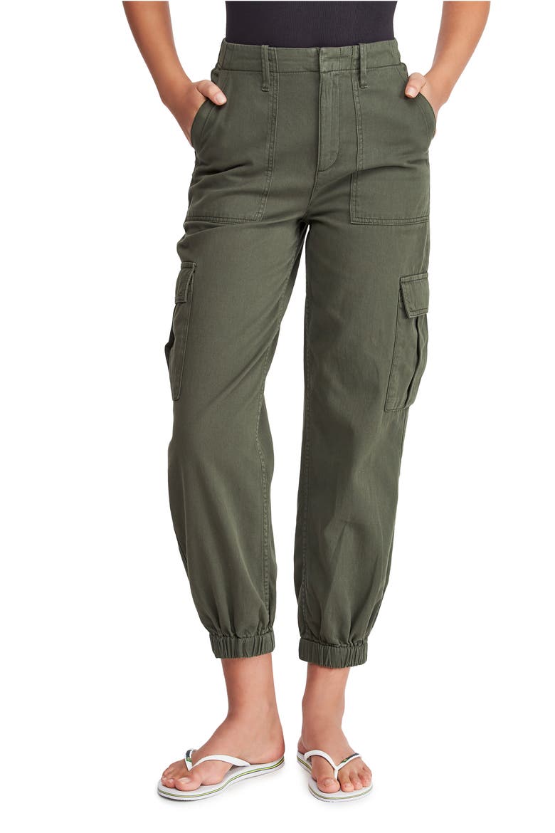 Twill Cargo Trousers, Main, color, KHAKI