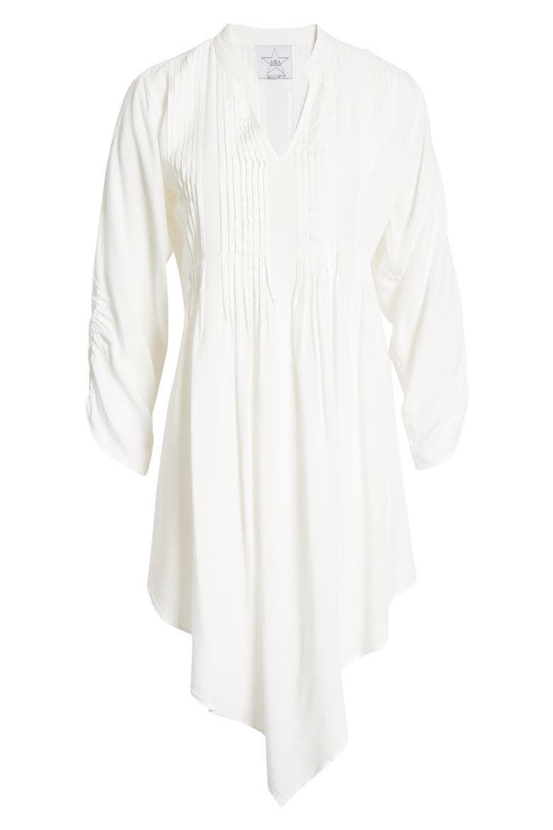 Rina Handkerchief Hem Dress, Alternate, color, WHITE