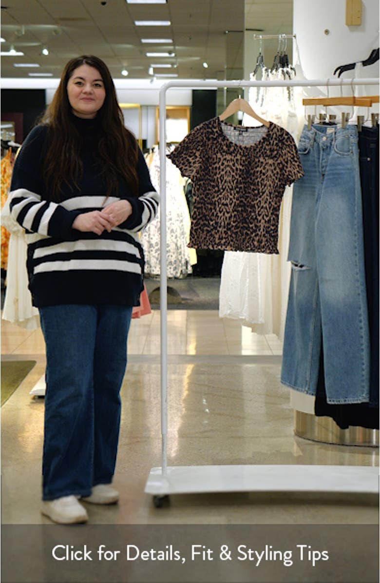 Fia Leopard Print Smocked Top, sales video thumbnail