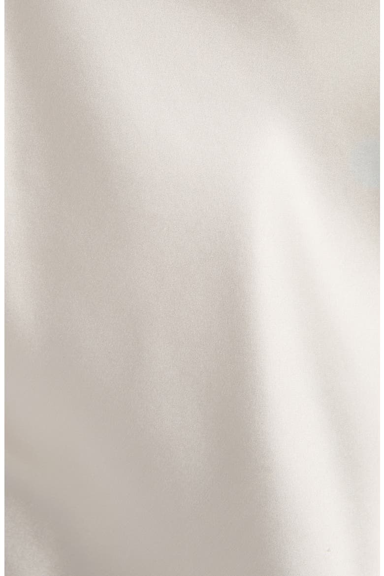 Tuxedo Band Silk Satin Camisole, Alternate, color, OFF WHITE/ BLACK
