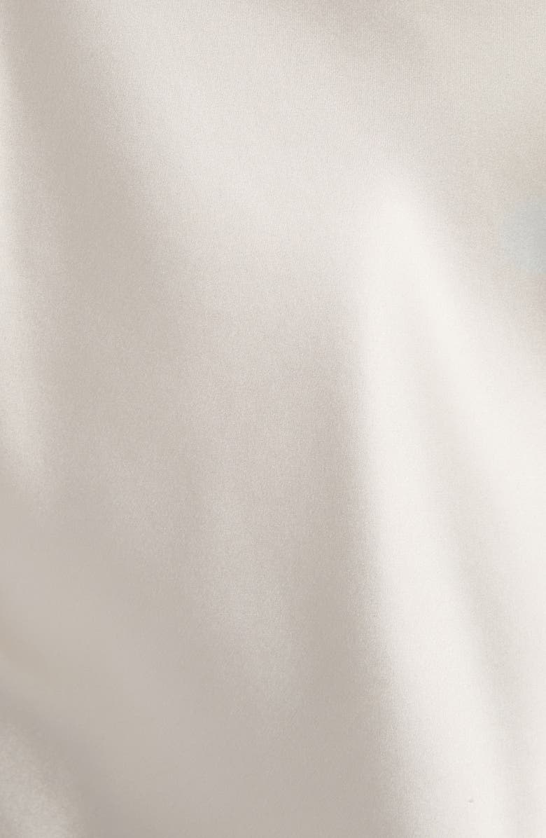 TOM FORD Tuxedo Band Silk Satin Camisole, Alternate, color, Off White/ Black