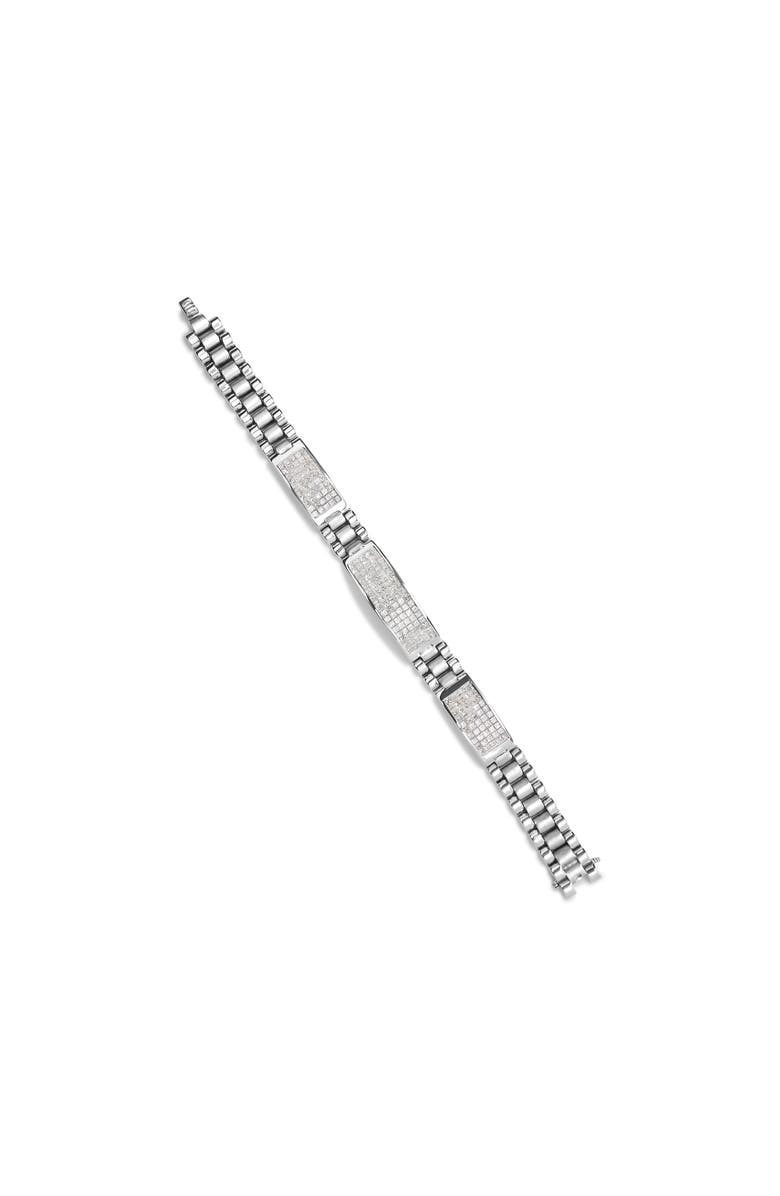 Haus of Brilliance 14K White Gold 12.0 Cttw Men's Princess Diamond Tennis Bracelet, Alternate, color, White