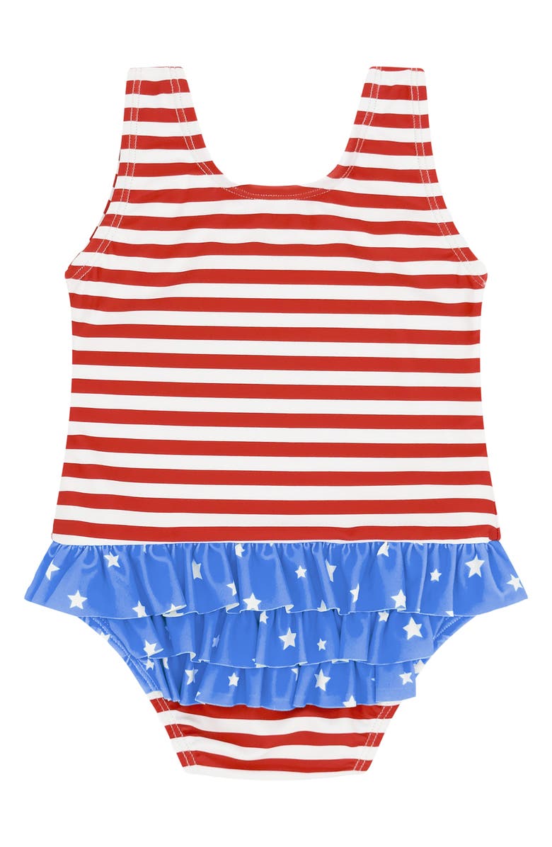 Feather 4 Arrow Kids' Sun Babe Ruffle One-Piece Swimsuit, Alternate, color, 