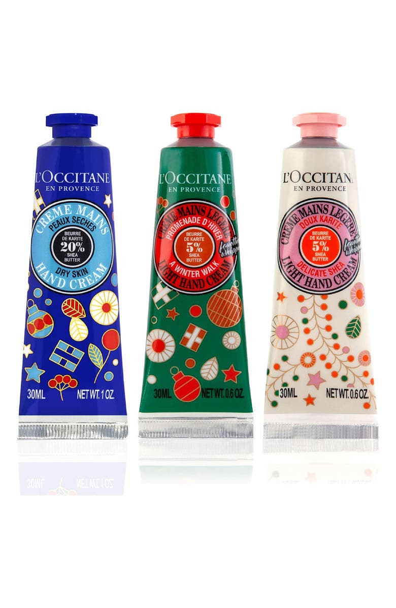 L'Occitane Hand Cream Indulgences Set USD $36 Value, Main, color,