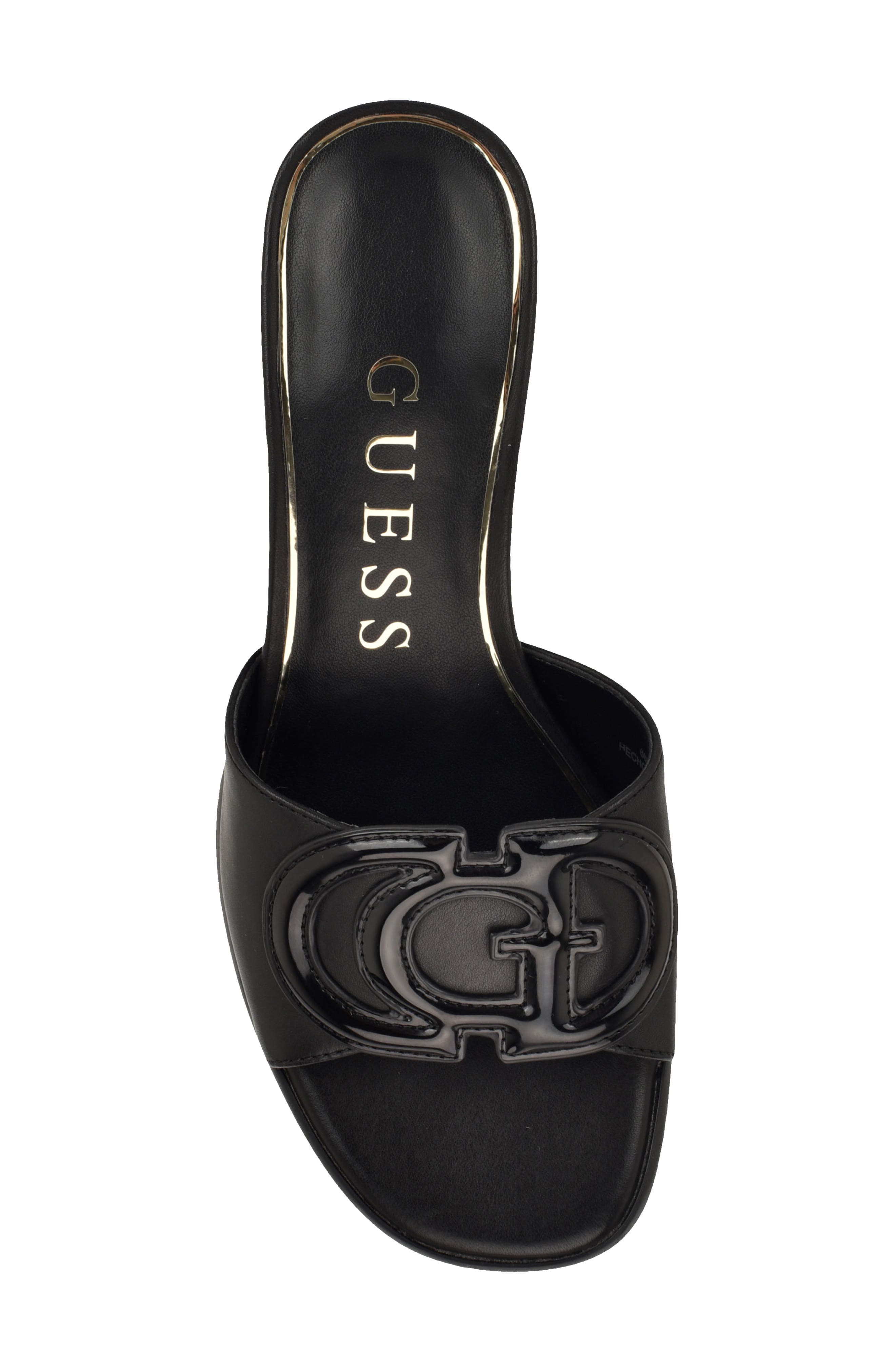 GUESS Cerinna Block Heel Sandal, Alternate, color, Black 001