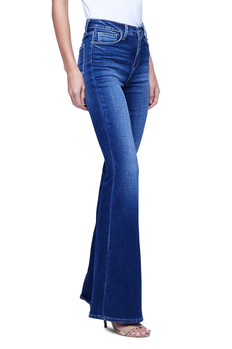 Bell High Waist Flare Jeans, Alternate, color, FRISCO