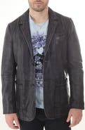 Missani Le Collezioni Lambskin Leather Blazer