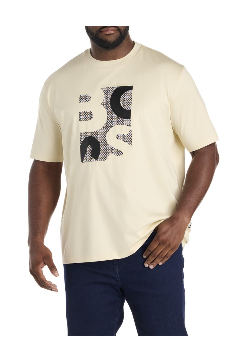 BOSS Big & Tall Thompson Graphic Tee, Main, color, Off White
