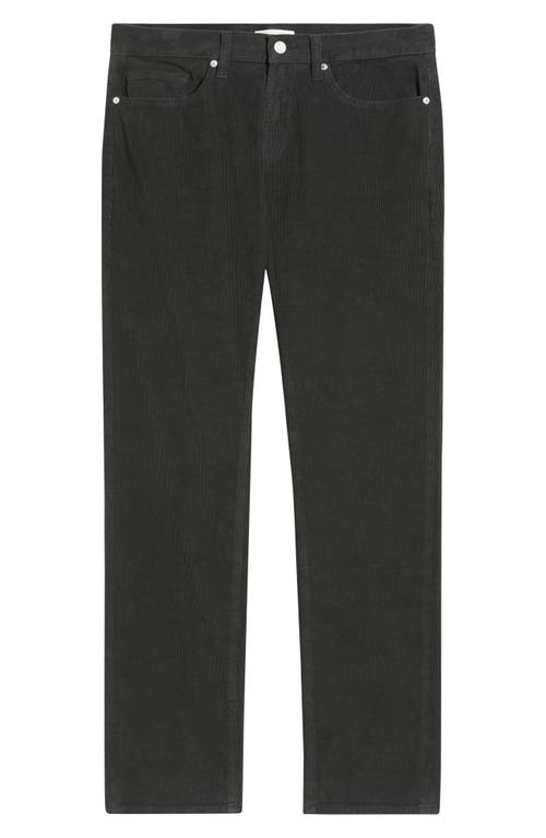 Frame L'homme Corduroy Slim Jeans In Black