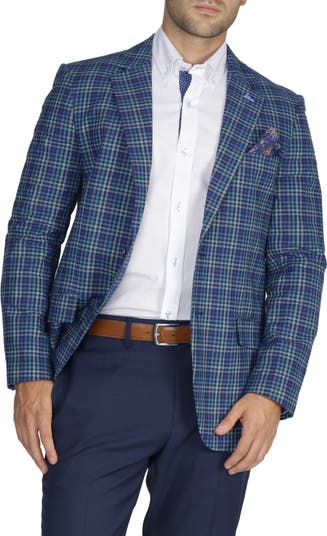 Multi Plaid Cotton Sportcoat