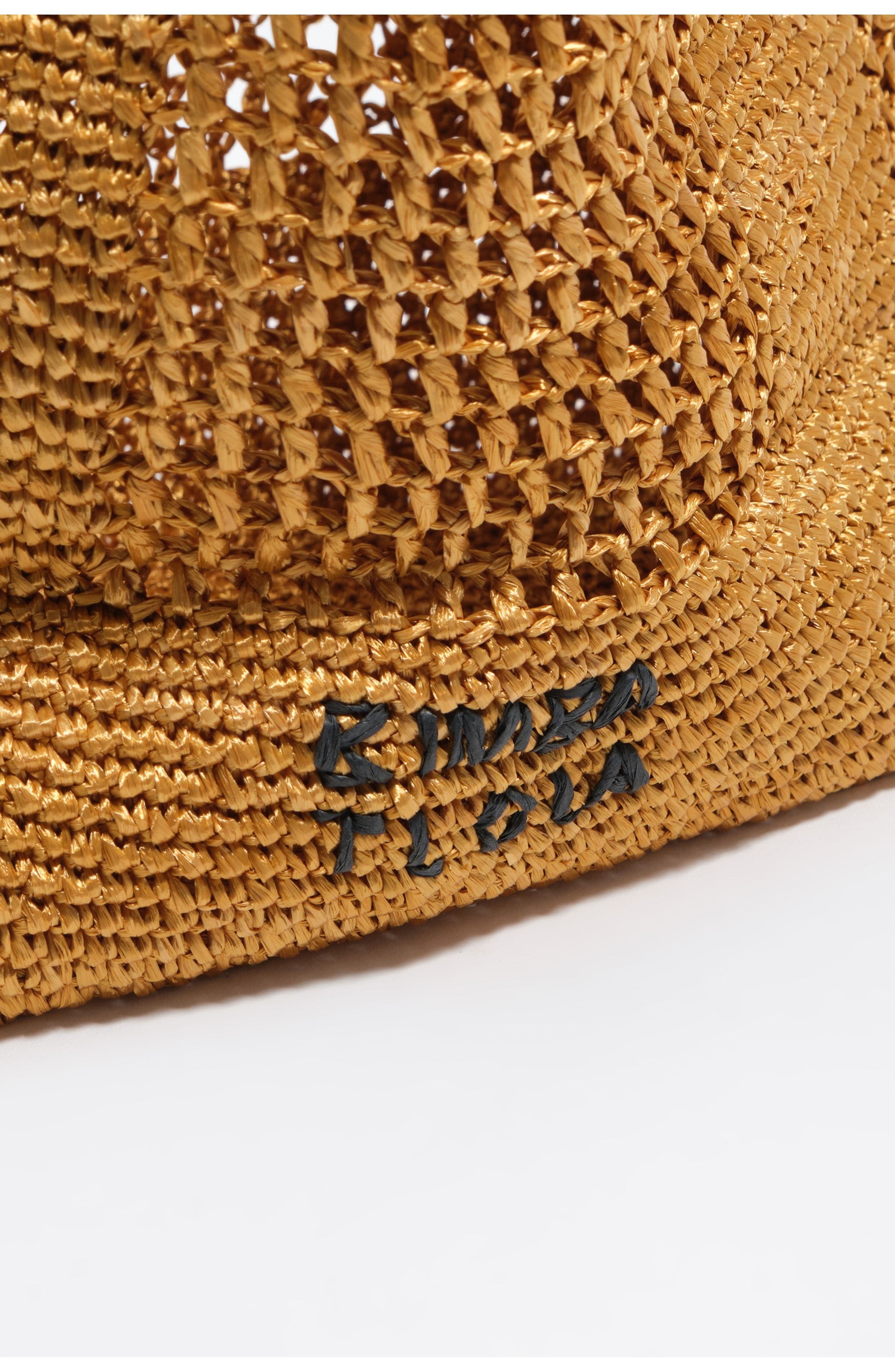 Bimba y Lola Raffia Shoulder bag, Alternate, color, Gold