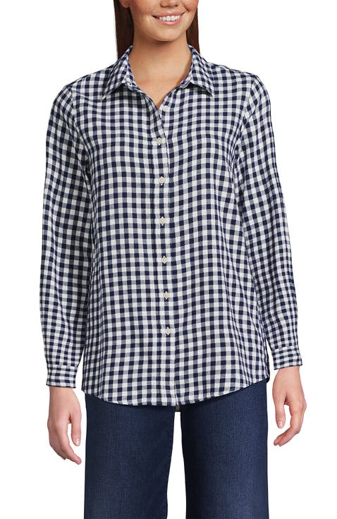 Flannel Boyfriend Fit Shirt