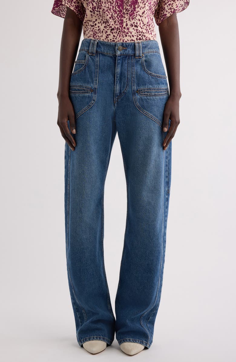 Isabel Marant Betiane Baggy Jeans, Main, color, 