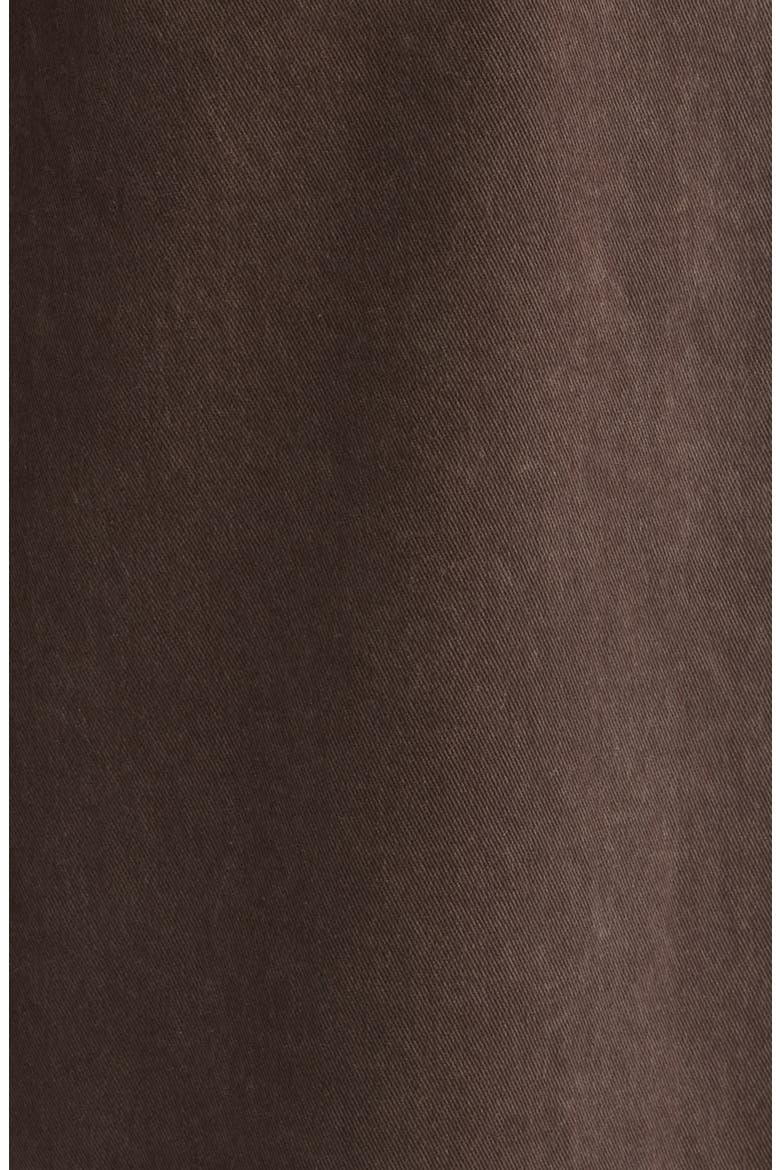 Pomonok High Waist Stretch Cotton Twill Ankle Pants, Alternate, color, BROWN