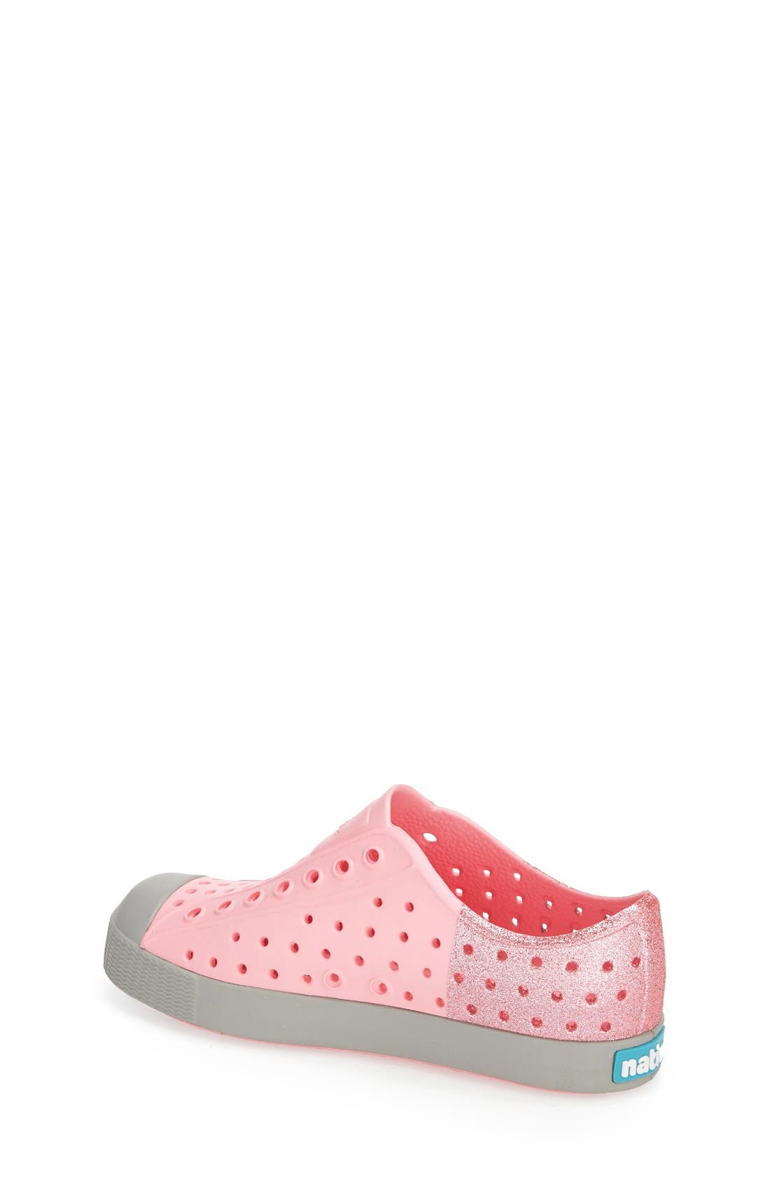 Shoes 'Jefferson' Perforated Slip-On, Alternate, color, PRINCESS PINK/ GREY/ GLITTER