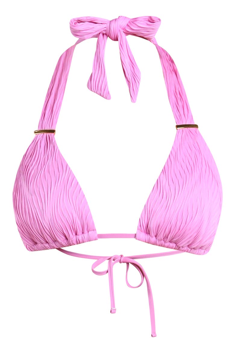 Ethereal Echo Triangle Bikini Top, Alternate, color, BLUSH