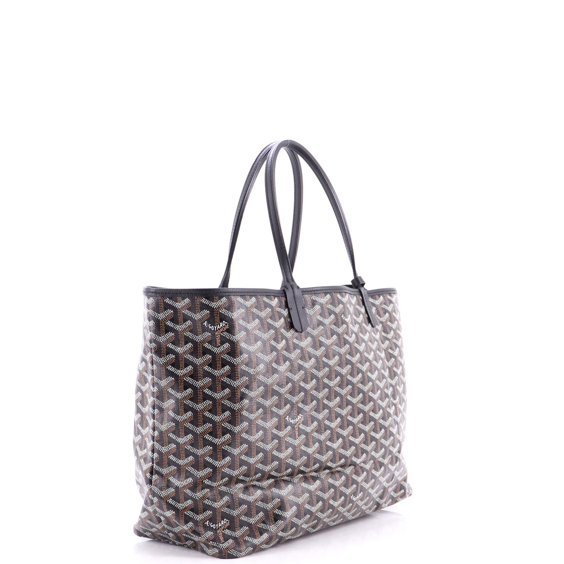 Pre-Owned Goyard Saint Louis Tote Coated Canvas PM, Alternate, color, Black
