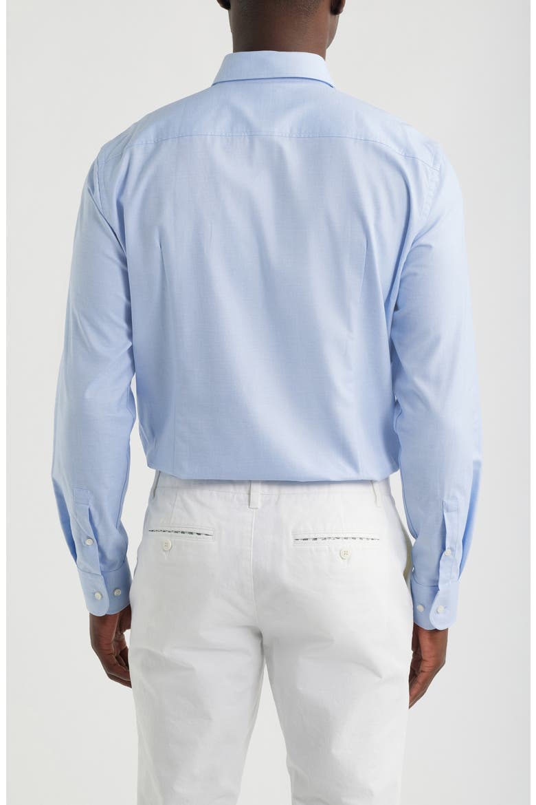 Hank Slim Fit Light Blue Cotton Dress Shirt, Alternate, color, LIGHT/ PASTEL BLUE