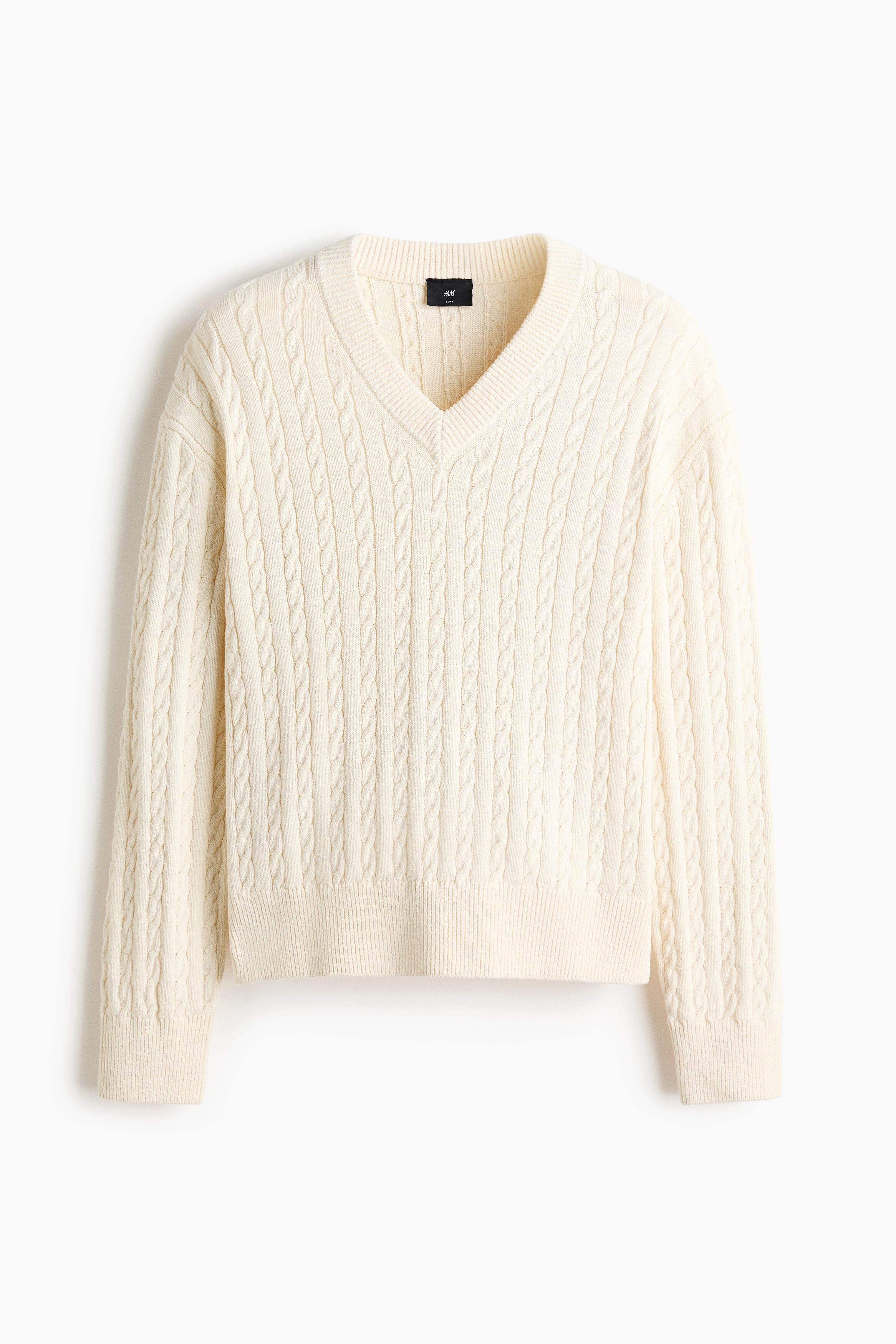 Regular Fit Cable-knit Jumper