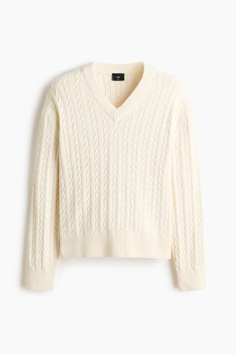 Regular Fit Cable-knit Jumper