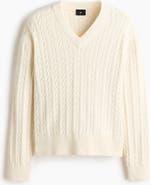 H&M Regular Fit Cable-knit Jumper