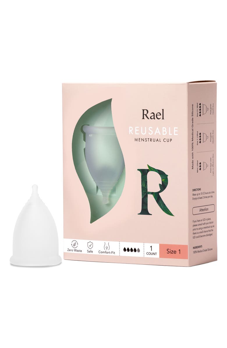 Rael Reusable Menstrual Cup, Main, color, 
