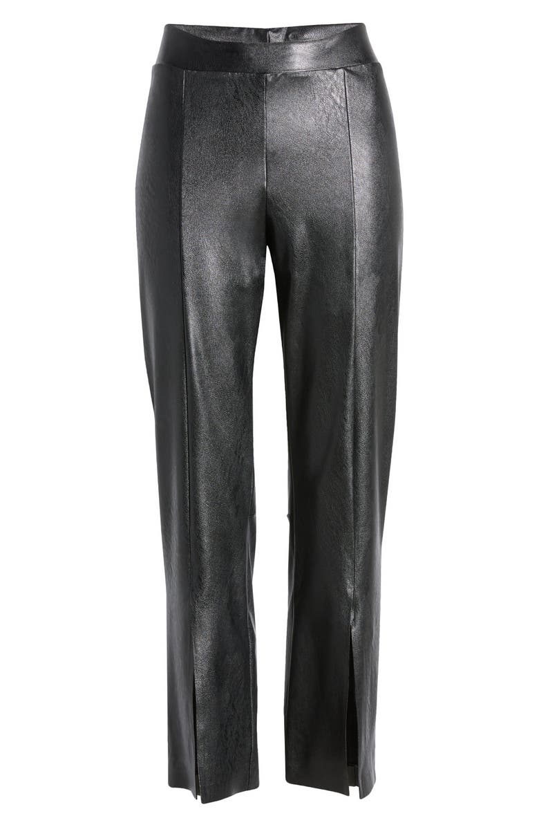 Commando Split Front Ankle Faux Leather Pants, Alternate, color, 