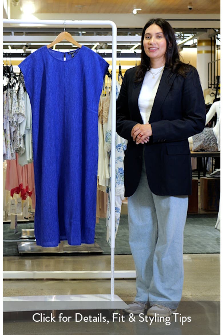 Short Sleeve Jacquard Maxi Dress video