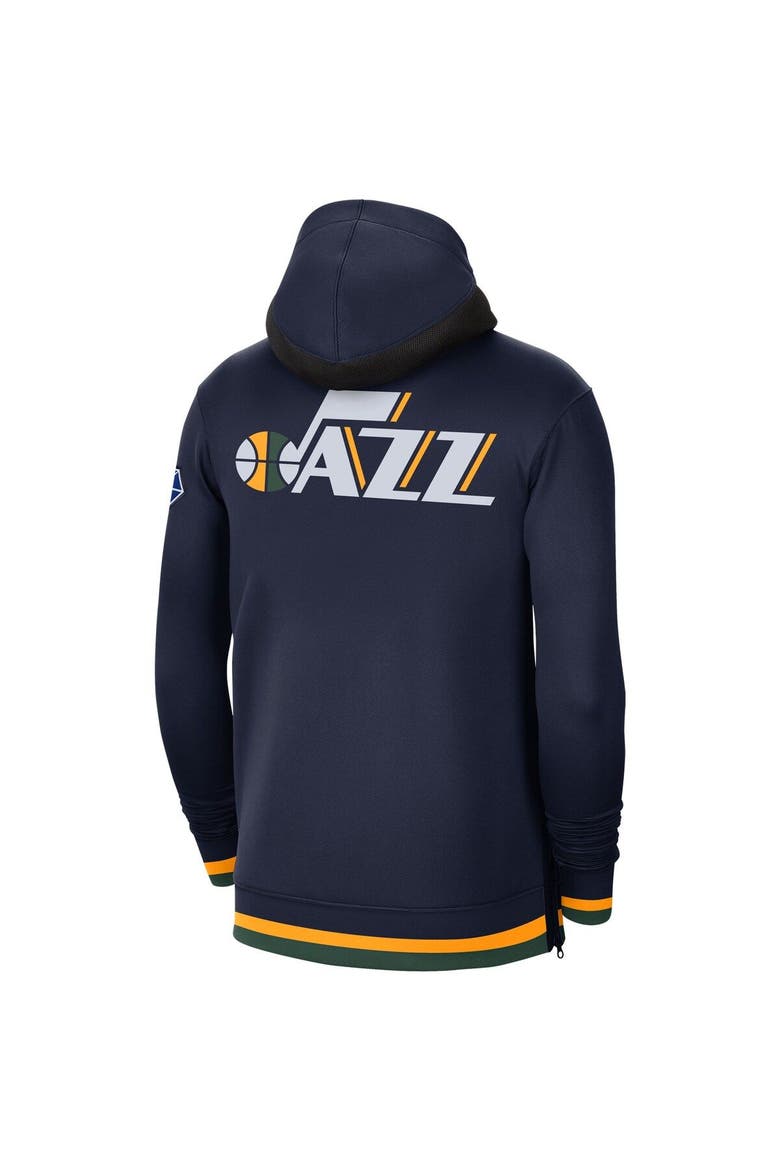 Men's Nike Navy Utah Jazz 75th Anniversary Performance Showtime Full-Zip Hoodie Jacket, Alternate, color, Navy