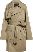 Balenciaga Draped Trench Coat