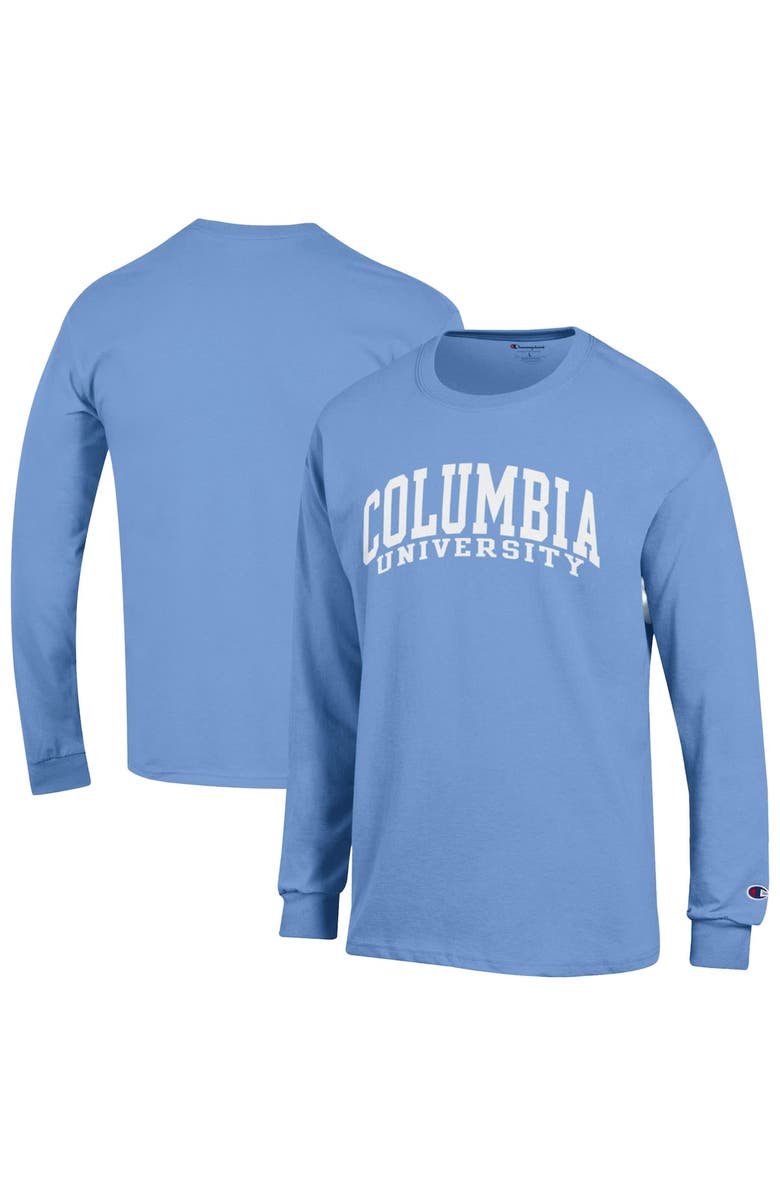 Champion Men's Champion Light Blue Columbia University Basic Arch Long Sleeve T-Shirt, Main, color, Light Blue