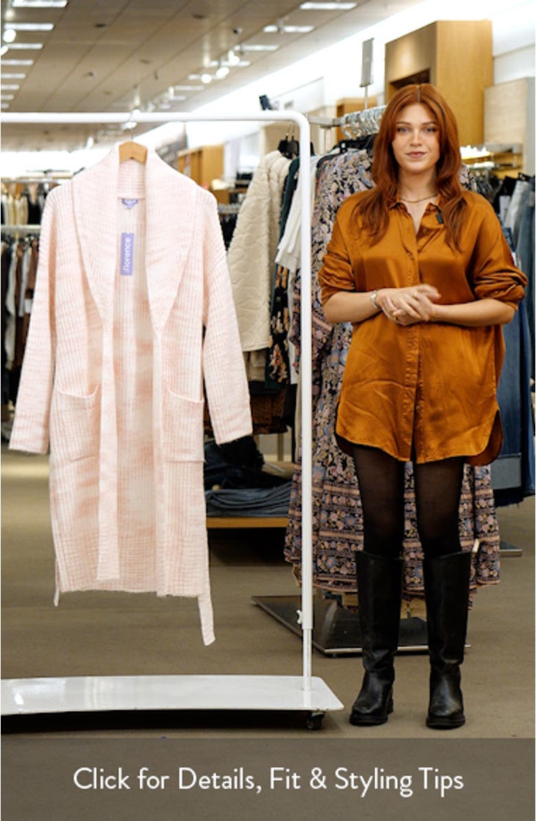 Mélange Rib Sweater Robe, sales video thumbnail