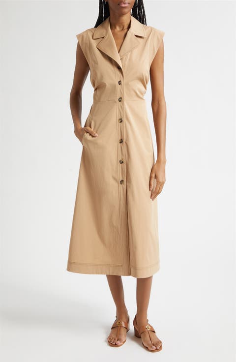 Orla Linen Blend Maxi Shirtdress