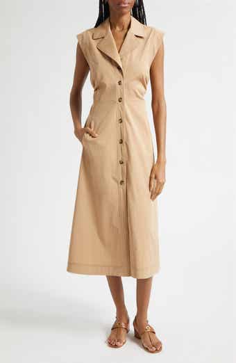 Orla Linen Blend Maxi Shirtdress