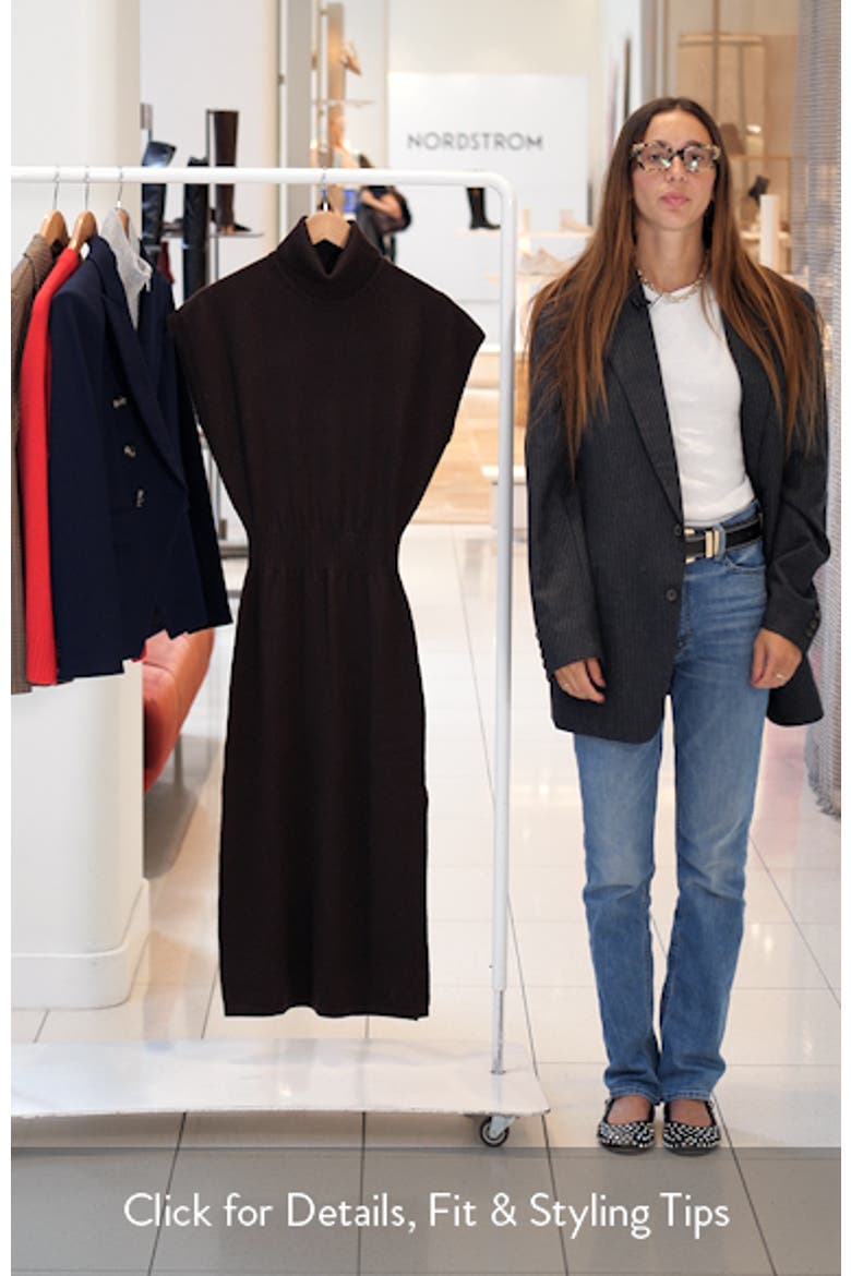 Natalie Turtleneck Wool Sweater Dress video