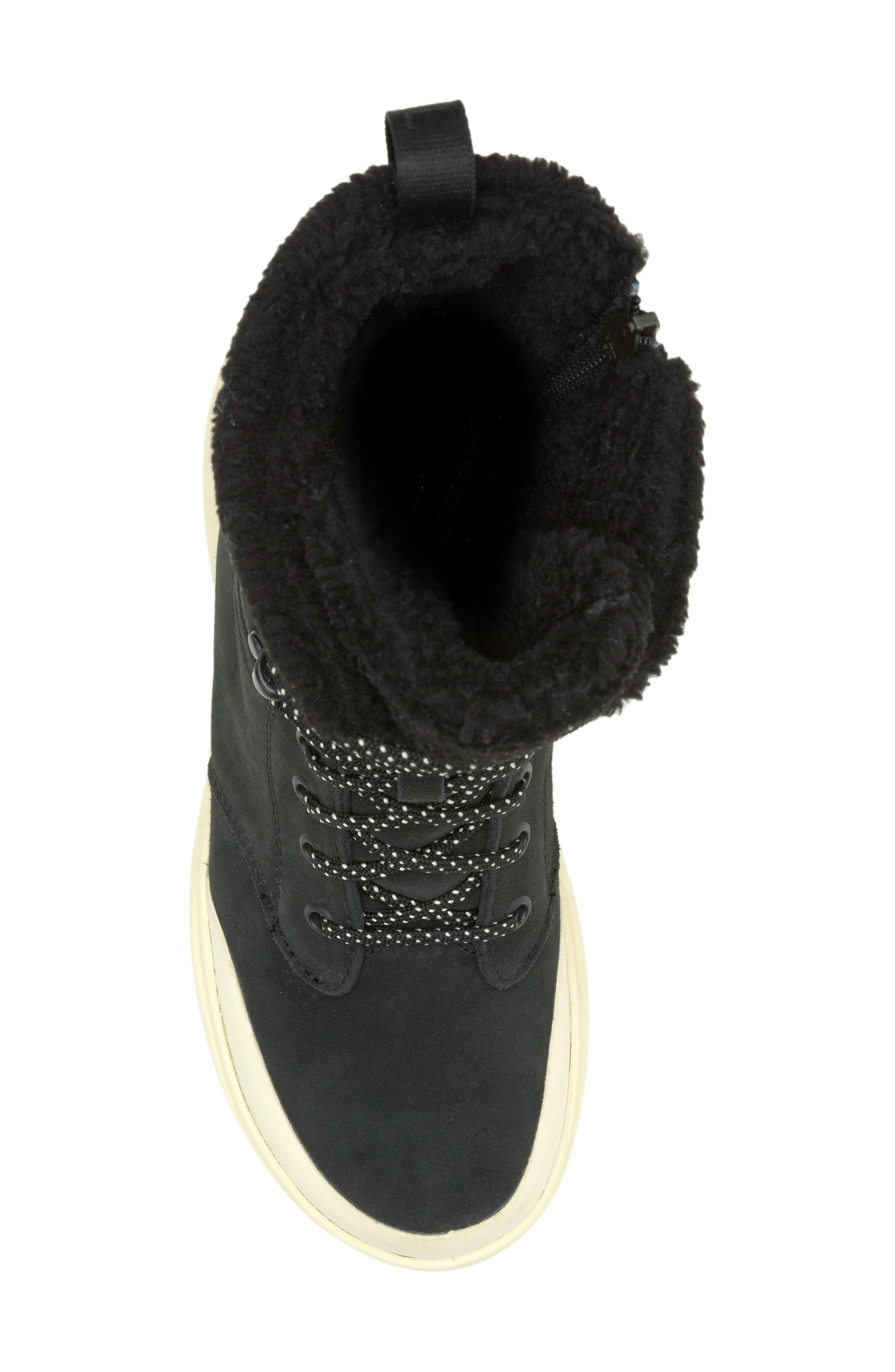 Merrell Marquette Thermo Waterproof Faux Shearling Lined Boot, Alternate, color, Black