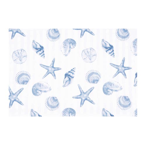 C & F Home C&f Home Calming Seas Placemats Set Of 6, 14" X 20" In Blue