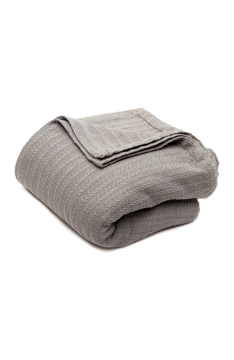 Duck River Textile Full/Queen Layla Cotton Throw Blanket - Grey - 80” x 86”, Alternate, color, 