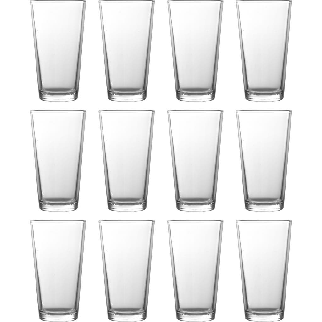 Fortessa Barca Set Of 12 Mixing Pint Glasses In Clear
