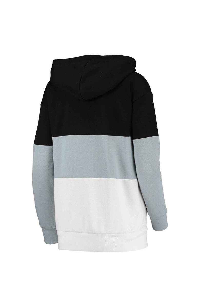 G-III SPORTS BY CARL BANKS Women's G-III Sports by Carl Banks Black/Gray Chicago White Sox Block and Tackle Colorblock Pullover Hoodie, Alternate, color, Black