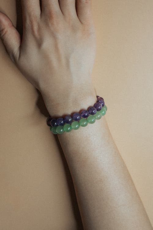 Seree Manifest Collection Calm Purple Crystal Beaded Bracelet