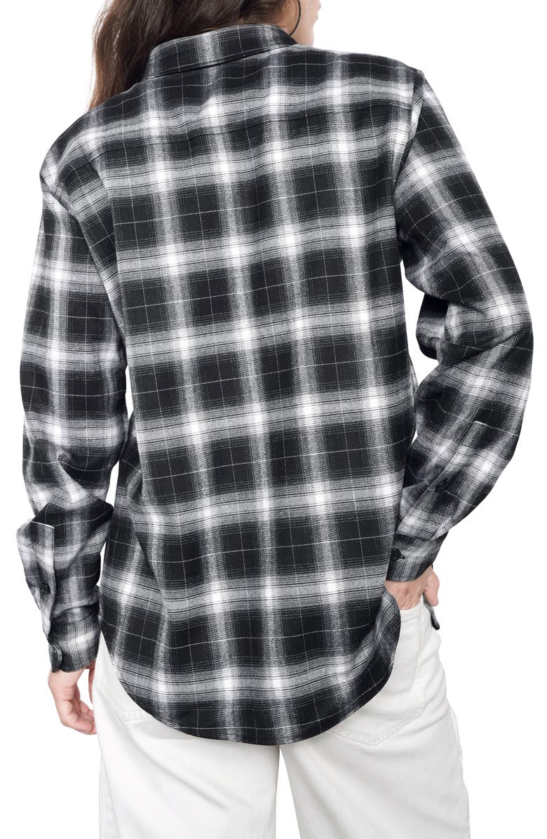 WILDFANG The Essential Plaid Flannel Button-Up Shirt, Alternate, color,