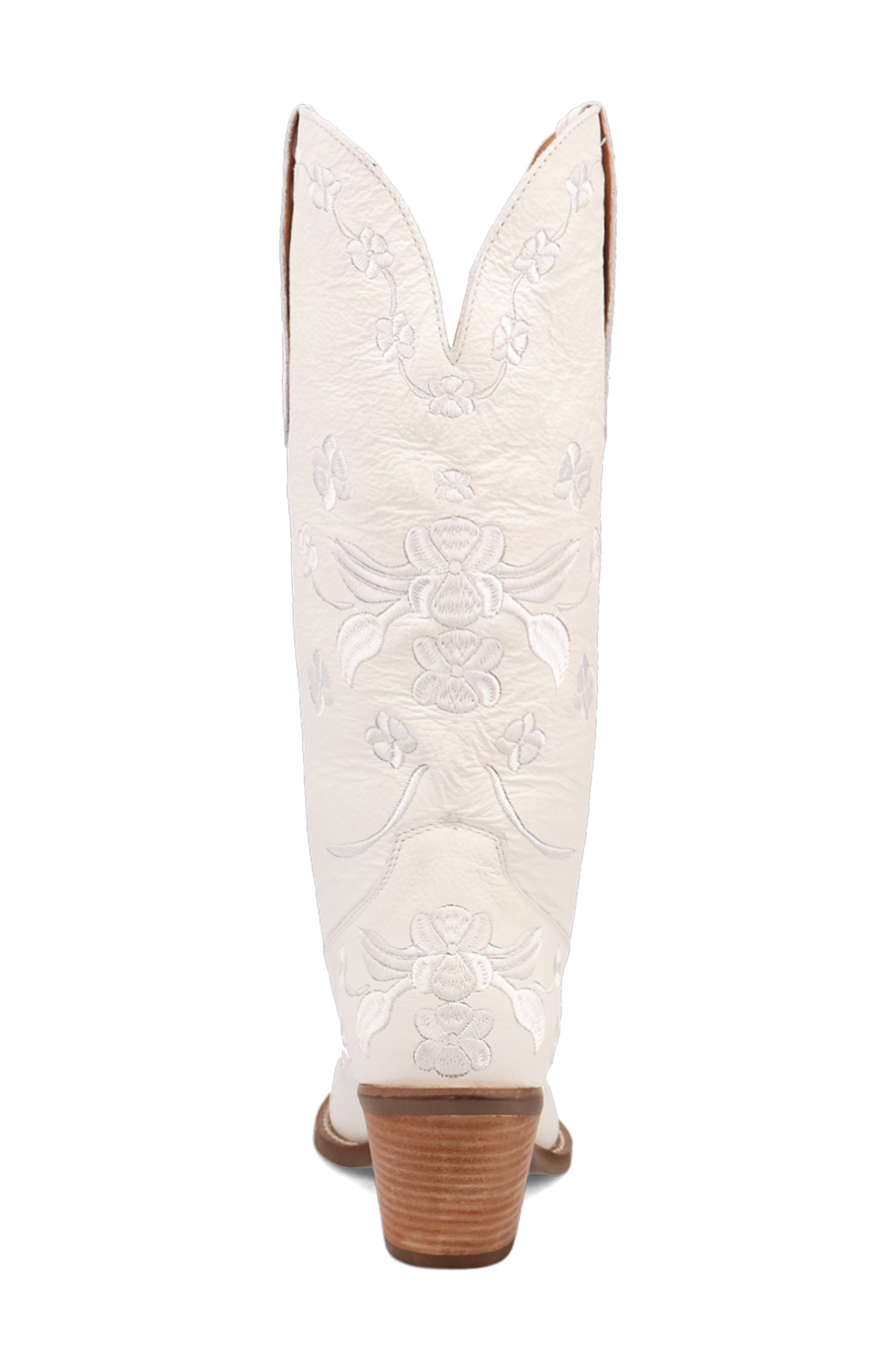Love Bug Western Boot, Alternate, color, WHITE