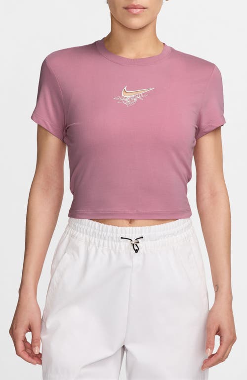 Nike Sportswear Chill Crop T-shirt In Elemental Pink