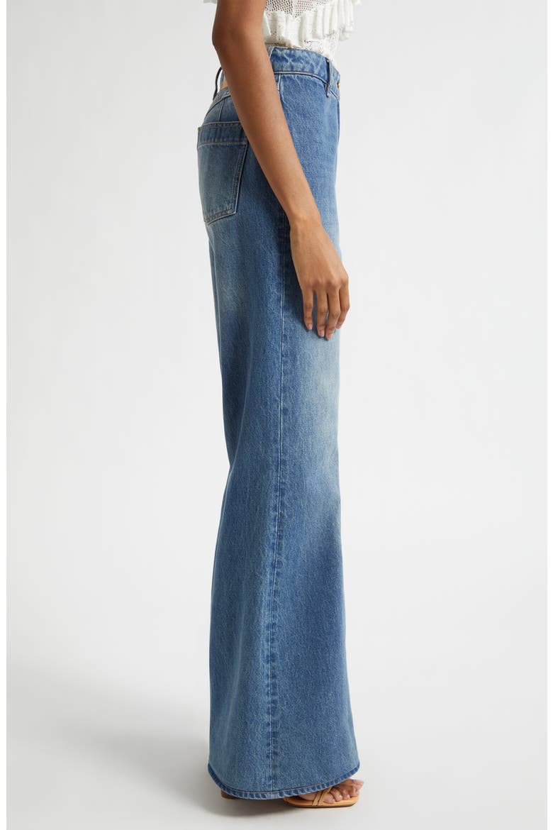 Odelia Flare Jeans, Alternate, color, DANUBE