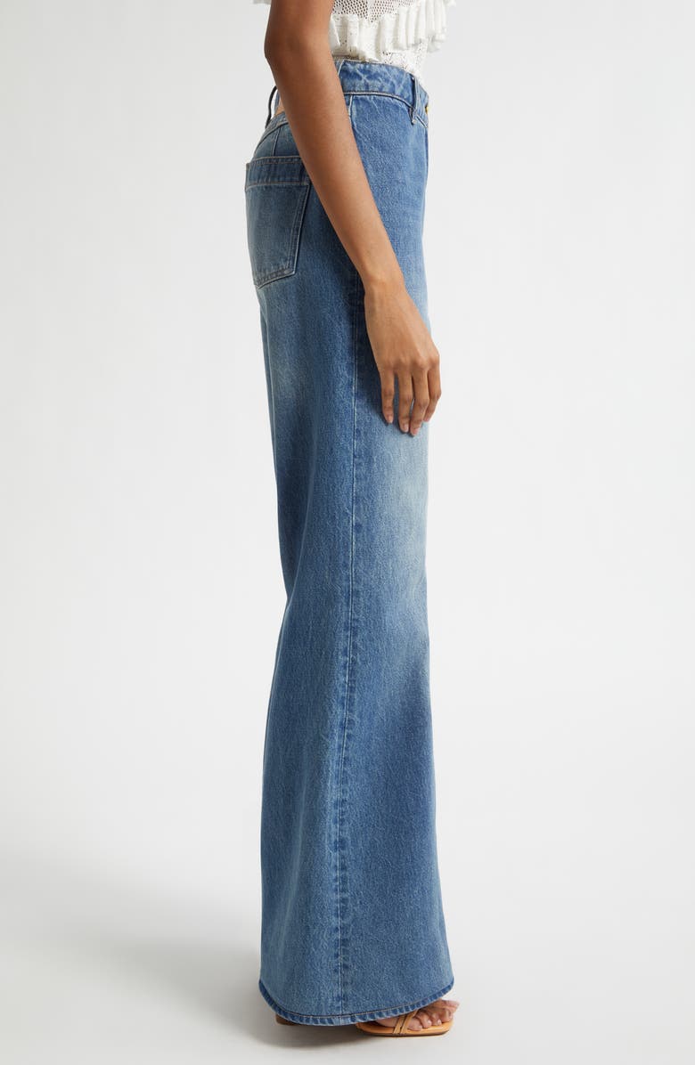 Ulla Johnson Odelia Flare Jeans, Alternate, color, Danube