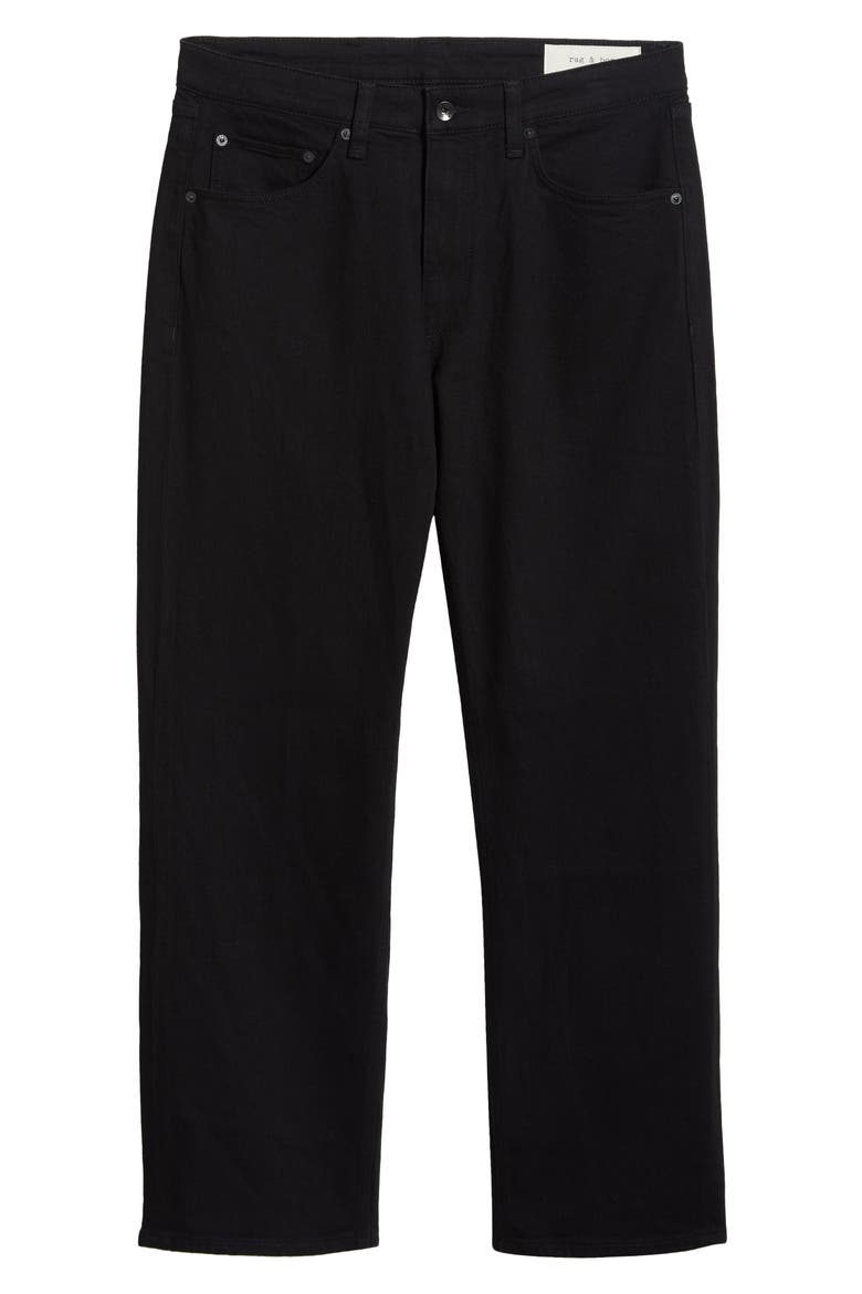 Fit 4 Authentic Stretch Straight Leg Baggy Jeans, Alternate, color, BLACK