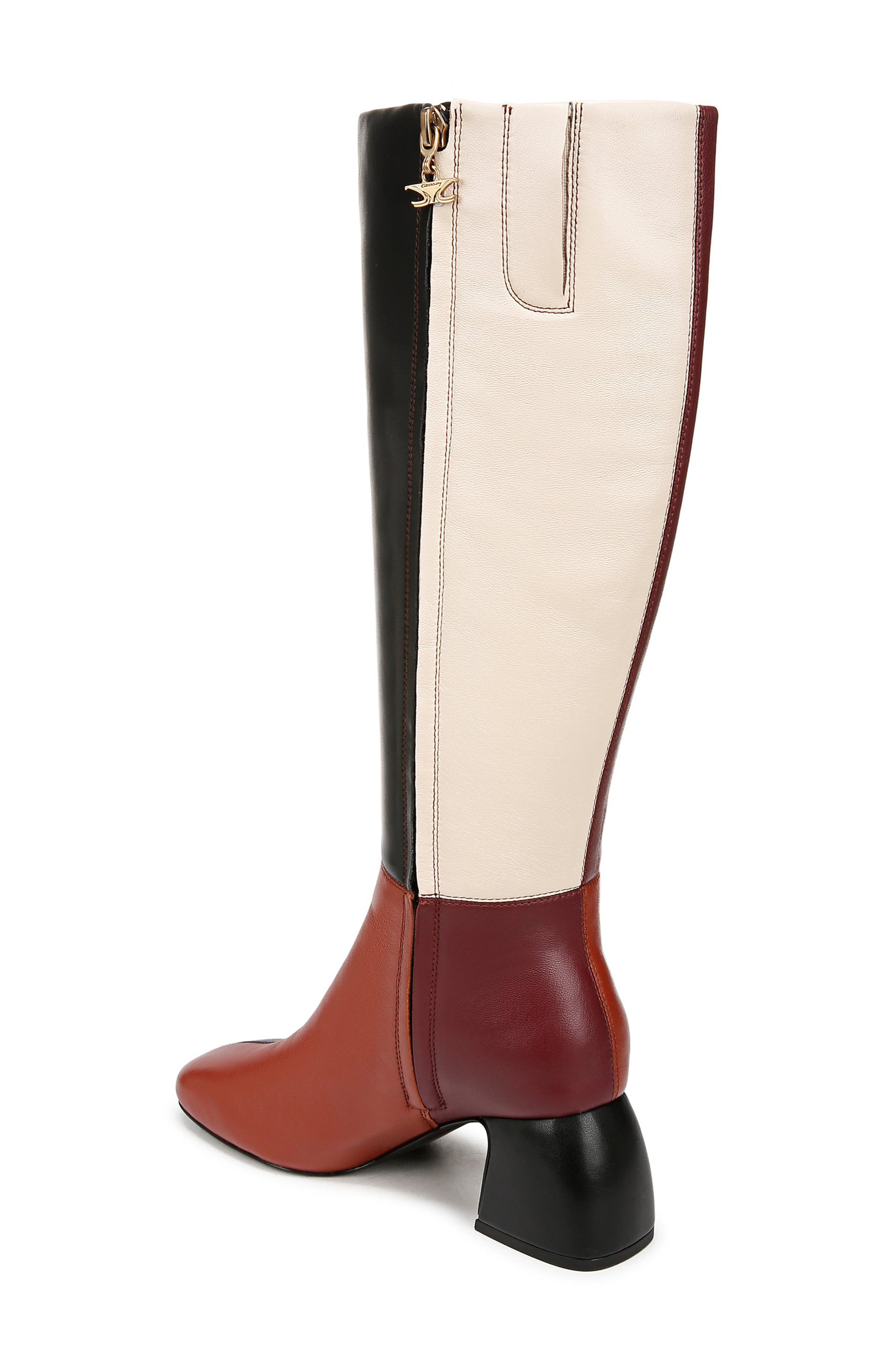 Oaklyn Knee High Boot, Alternate, color, BLACK/ GINGER/ IVORY